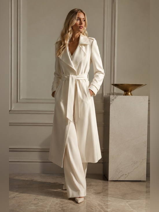 White House Black Market Jackets & Blazers - White House Black Market Belted Trench Coat